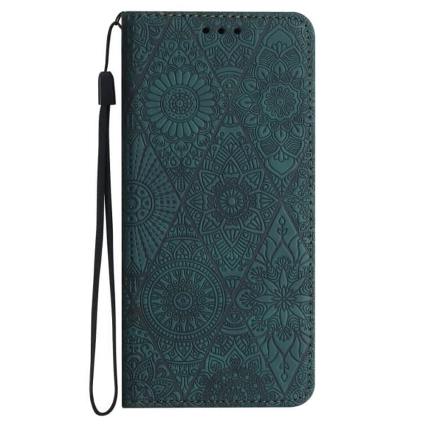Θήκη Βιβλίο Ethnic Embossed Adsorption Case Xiaomi Redmi Note 14 Pro 5G/14 Pro plus 5G /Poco X7 5G σκούρο πράσινο - Image 2