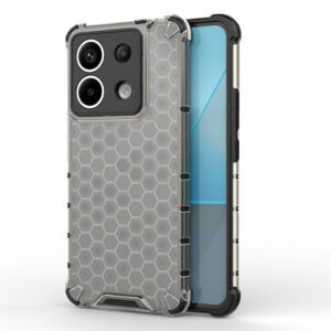 Θήκη Honeycomb Shockproof Case Xiaomi Redmi Note 13 Pro 5G ημιδιαφανές μαύρο