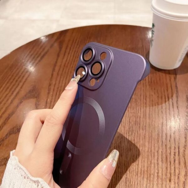 Θήκη Frameless MagSafe Case Apple iphone 13 Pro Max μαύρο - Image 2