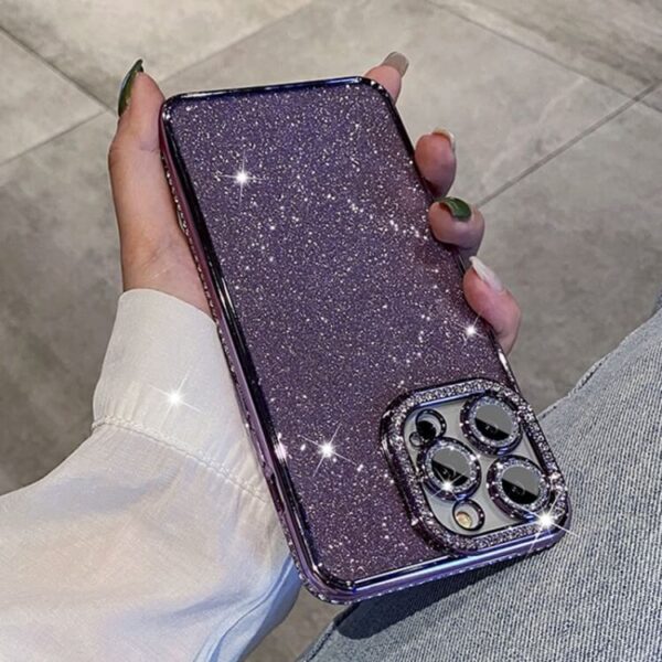 Θήκη Diamond Glitter Case Apple iphone 13 Pro Max μωβ - Image 2