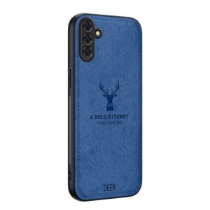 Θήκη Deer Head Cloth Skin Case Samsung Galaxy A56 μπλε