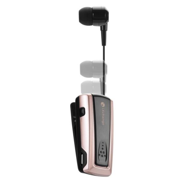 Bluetooth Handsfree iXchange UA27 In-ear Ακουστικό Πέτου χρυσό - Image 2