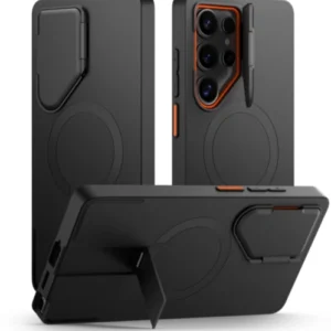 Θήκη Tech-Protect Kevlar Aura Magsafe Samsung Galaxy S25 Ultra black/orange