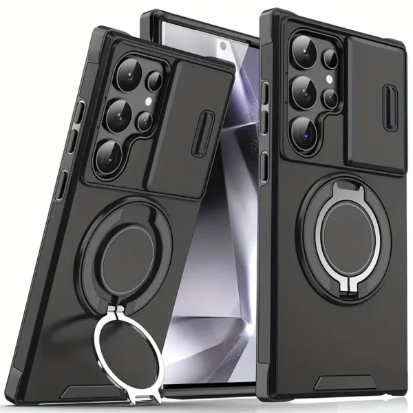 Θήκη Sliding Camshield Holder Magsafe Armor Case Samsung Galaxy S24 Ultra μαύρο