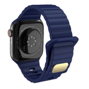 Λουράκι Gold Buckle Apple Watch 1/2/3/4/5/6/7/8/9/10/SE/Ultra 1/2 (42/44/45/46/49MM) midnight blue
