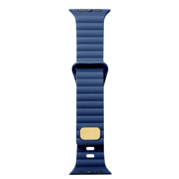 Λουράκι Gold Buckle Apple Watch 1/2/3/4/5/6/7/8/9/10/SE/Ultra 1/2 (42/44/45/46/49MM) midnight blue - Image 2