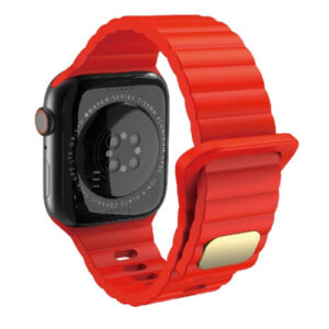 Λουράκι Gold Buckle Apple Watch 1/2/3/4/5/6/7/8/9/10/SE/Ultra 1/2 (42/44/45/46/49MM) red