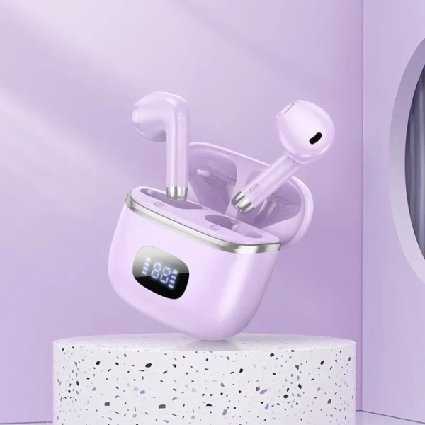 Ασύρματα ακουστικά Hoco EQ1 Wireless Earphones Bluetooth V5.3 μωβ - Image 2