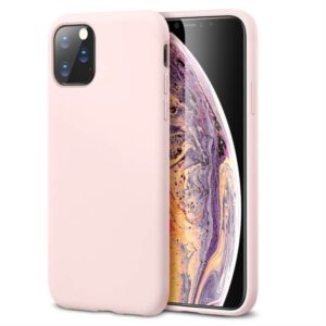 Θήκη Soft Flexible Rubber Apple iphone 11 Pro Max ροζ απαλό
