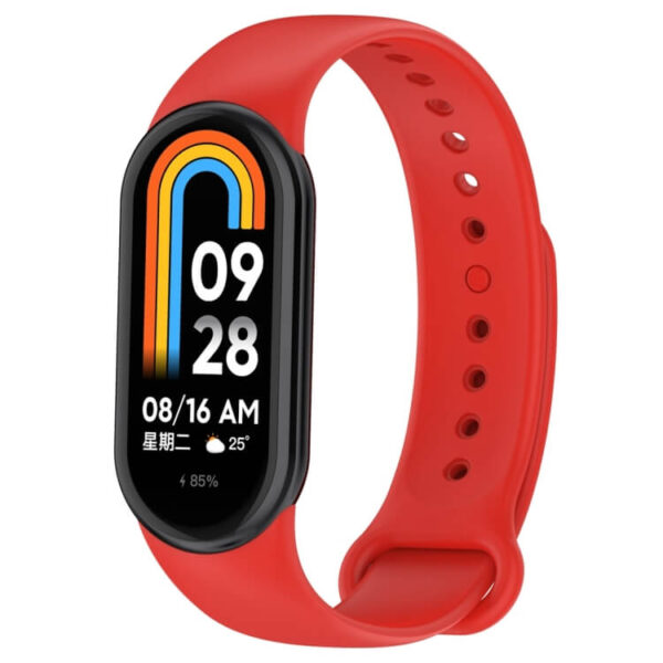 Λουράκι σιλικόνης για Xiaomi Smart Band 8/9/8NFC κόκκινο