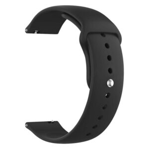 Λουράκι σιλικόνης Simple rubber strap for 20mm black