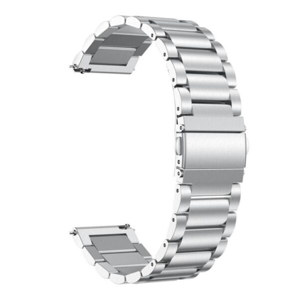 Λουράκι μεταλλικό Three Bead Stainless Steel Metal Watch Band 18mm silver