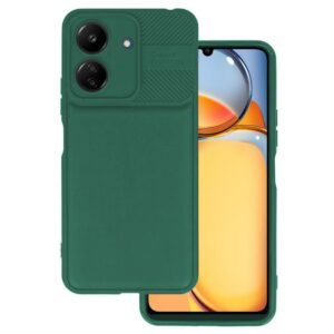 Θήκη σιλικόνης Back Cover Silicon Matt Xiaomi Redmi 13C / Poco C65 πράσινο σκούρο