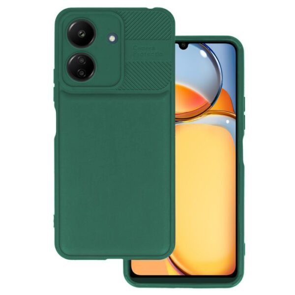 Θήκη σιλικόνης Back Cover Silicon Matt Xiaomi Redmi 13C / Poco C65 πράσινο σκούρο