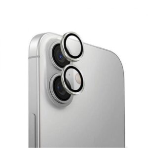 Camring Lens Tempered Glass Αpple iPhone 16 / 16 Plus ασημί