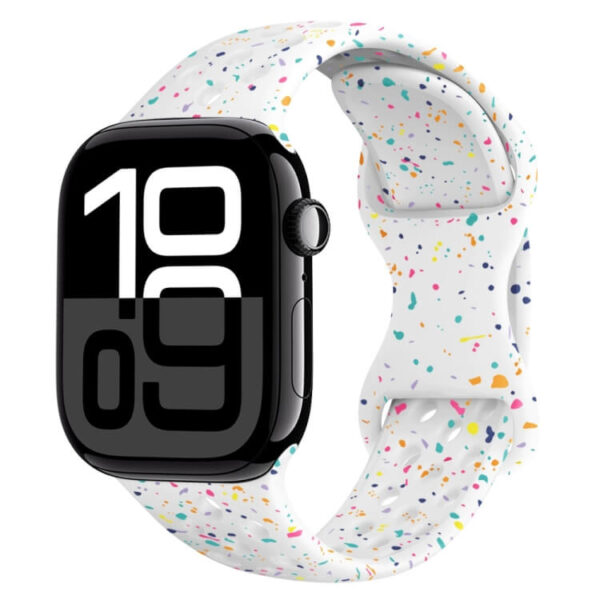 Λουράκι Butterfly Buckle Camouflage Apple Watch 1/2/3/4/5/6/7/8/9/10/SE/Ultra 1/2 (42/44/45/46/49MM) white
