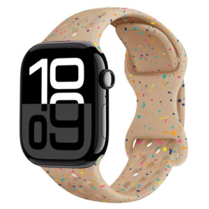 Λουράκι Butterfly Buckle Camouflage Apple Watch 1/2/3/4/5/6/7/8/9/10/SE/Ultra 1/2 (42/44/45/46/49MM) milk tea