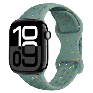 Λουράκι Butterfly Buckle Camouflage Apple Watch 1/2/3/4/5/6/7/8/9/10/SE/Ultra 1/2 (42/44/45/46/49MM) pine green