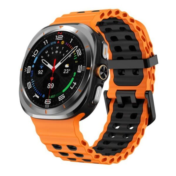Λουράκι Ocean Two Color Dual Buckle Samsung Galaxy Ultra (47MM orange/black - Image 2