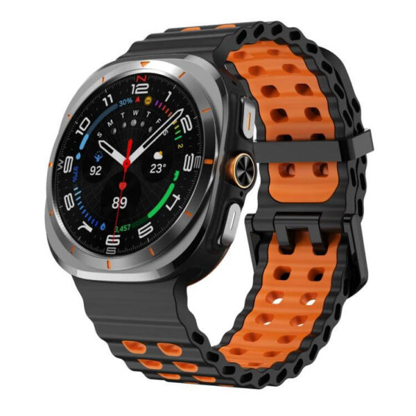 Λουράκι Ocean Two Color Dual Buckle Samsung Galaxy Ultra (47MM black/orange - Image 2