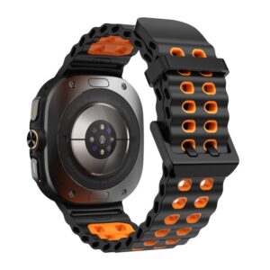 Λουράκι Ocean Two Color Dual Buckle Samsung Galaxy Ultra (47MM black/orange