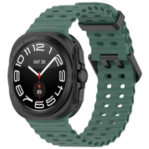 Λουράκι Ocean Hole Dual Buckle Samsung Galaxy Ultra (47MM) dark green