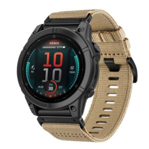 Λουράκι Nylon Canvas Garmin Fenix 5/6/6 PRO/7/ 8 (47 MM) sand beige