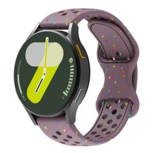 Λουράκι σιλικόνης Colorful Dots rubber strap for 20mm smoke purple