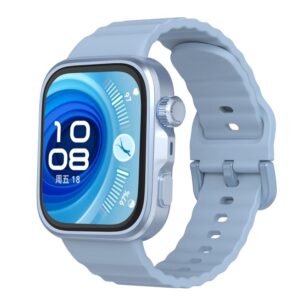Λουράκι Wave Texture Solid Color Silicone Band Huawei Watch Fit 3 /4 /4 Pro light blue