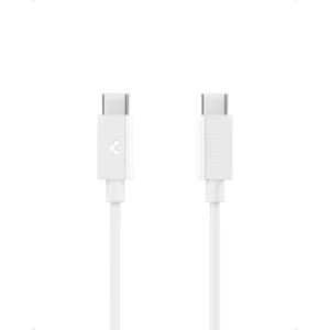 Καλώδιο φόρτισης Spigen EB6010CC Essential Type C - Type C Cable 60W 1m λευκό