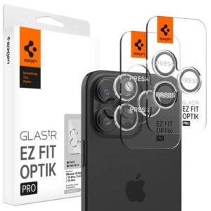 Spigen® Optik TR Ez Fit (2 Pack) Camera Protector για Apple iphone 14 Pro/14 Pro Max/15 Pro/15 Pro Max/16 Pro/16 Pro Max/17 Pro/17 Pro Max crystal clear (AGL06914)