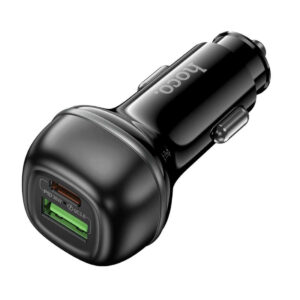 Φορτιστής αυτοκινήτου Hoco Z58A QC3.0 USB 18W / USB Type C 30W Power Delivery Quick Charge 48W black