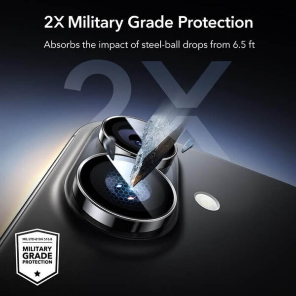 ESR Armorite Camera Lens Protector Apple iPhone 16/16 Plus/17 clear - Image 2