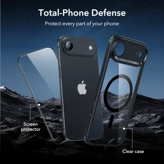 Θήκη ESR Classic Hybrid Magsafe & Tempered Glass Apple iphone 17 Air black/clear - Image 2