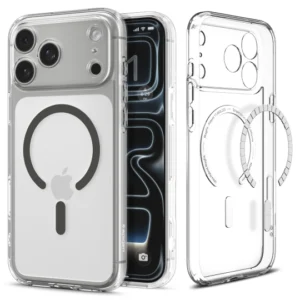 Θήκη Spigen Ultra Hybrid Mag Magsafe Apple iphone 17 Pro Max clear/graphite (ACS10283)