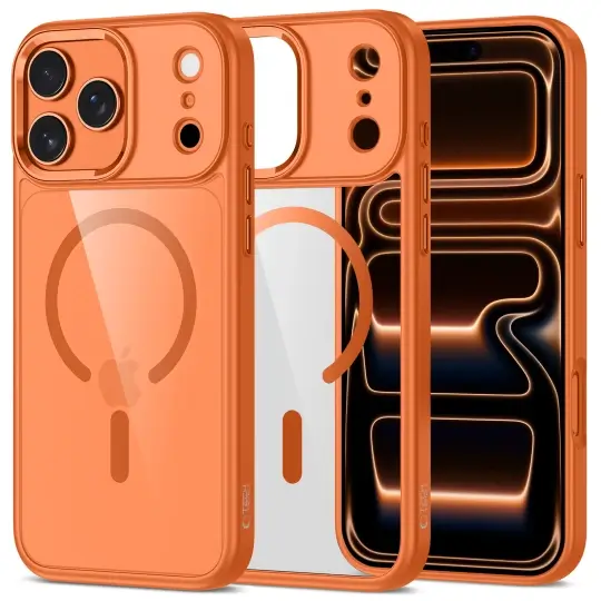 Θήκη Tech-Protect Magmat Magsafe Apple iphone 17 Pro cosmic orange/clear