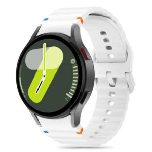Λουράκι Tech-Protect Silicone Sport Samsung Galaxy Watch 4 / 5 / 5 PRO/ 6 / 7 / FE (40 / 42 / 44 / 45 / 46 / 47 MM) white
