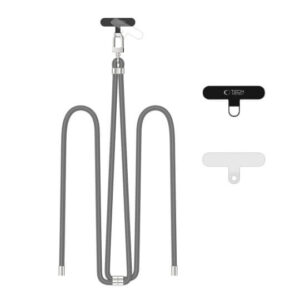 Universal Κορδόνι για Θήκες Κινητών Tech Protect C7S Rope Crossbody Strap crayon grey/silver