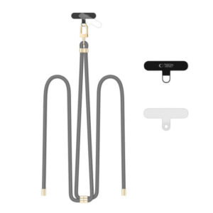Universal Κορδόνι για Θήκες Κινητών Tech Protect C7S Rope Crossbody Strap crayon grey/gold