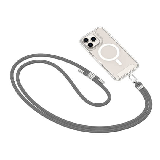 Universal Κορδόνι για Θήκες Κινητών Tech Protect C7S Rope Crossbody Strap crayon grey/silver - Image 2