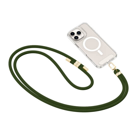 Universal Κορδόνι για Θήκες Κινητών Tech Protect C7S Rope Crossbody Strap hunter green/gold - Image 2
