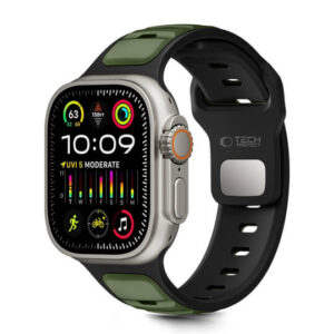 Λουράκι Tech-Protect IconBand Line Apple Watch 1/2/3/4/5/6/7/8/9/10/11/SE/Ultra 1/2/3 (42/44/45/46/49MM) black/green