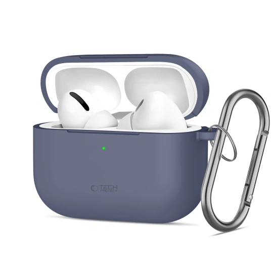 Θήκη σιλικόνης Tech-Protect Silicone Hook Apple Airpods Pro 3 baby blue