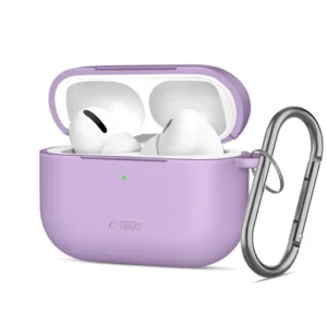 Θήκη σιλικόνης Tech-Protect Silicone Hook Apple Airpods Pro 3 lavender