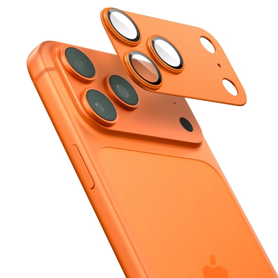 Spigen®Optik Pro XL GLAS.TR Ez Fit Camera Protector για Apple iphone 17 Pro orange (AGL10645) - Image 2