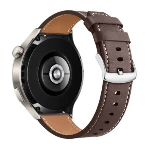 Λουράκι δερμάτινο Leather 22mm σκούρο καφέ