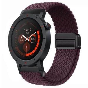 Λουράκι υφασμάτινο Nylon Magnetic Buckle Watch strap 22mm wine red