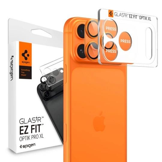 Spigen®Optik Pro XL GLAS.TR Ez Fit Camera Protector για Apple iphone 17 Pro orange (AGL10645)